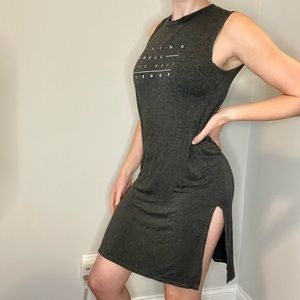 Tee Dress with Slit